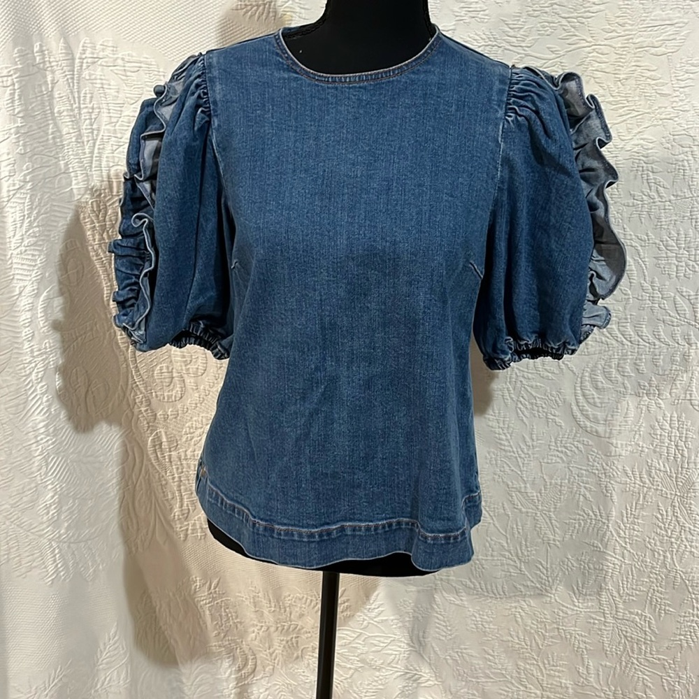 Ulla Johnson denim top, size 6